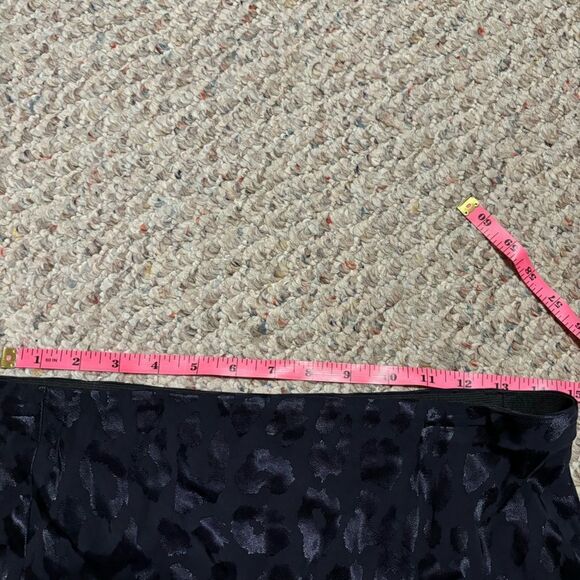 NWT Express Midi Slip Skirt in Navy Blue Metallic- Size Medium - Picture 7 of 8